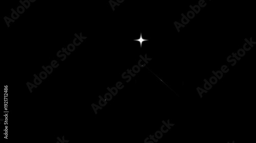 Wallpaper Mural Shiny doodle star sparkle animation with radiant light bursts and shimmering dust clouds on black screen background for playful motion graphics Torontodigital.ca