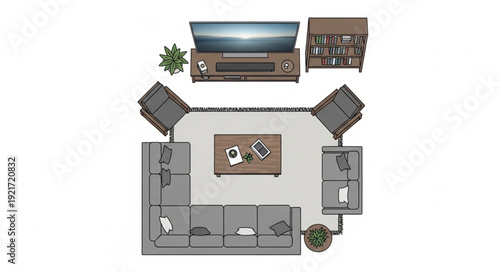 Living Room Floor Plan Design.