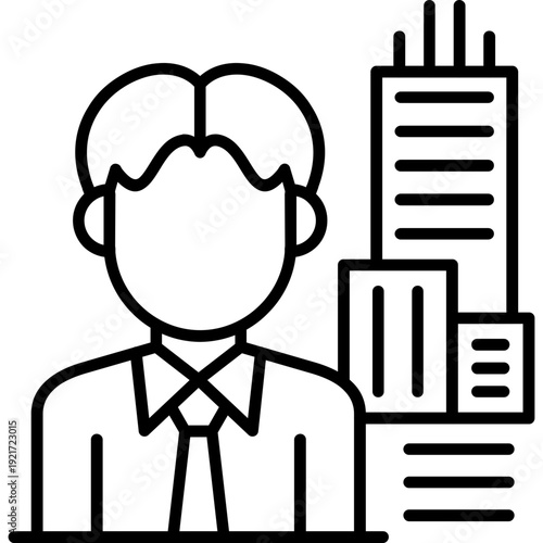 Architect Icon Vector Element