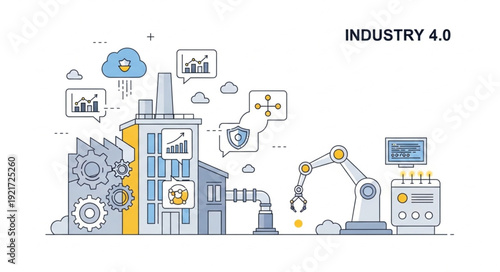 Industry 4.0 - Modern Factory Automation and Technological Advancements.