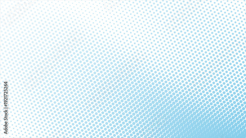 Elegant light blue halftone dots gradient background for modern designs