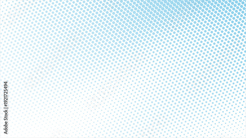 Elegant light blue halftone dots gradient background for modern designs