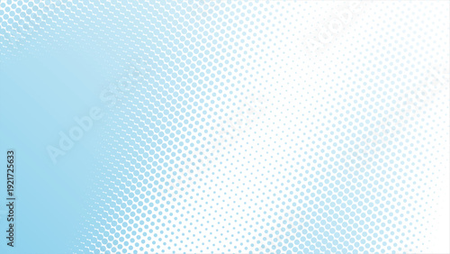 Elegant light blue halftone dots gradient background for modern designs