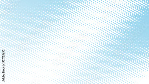 Elegant light blue halftone dots gradient background for modern designs