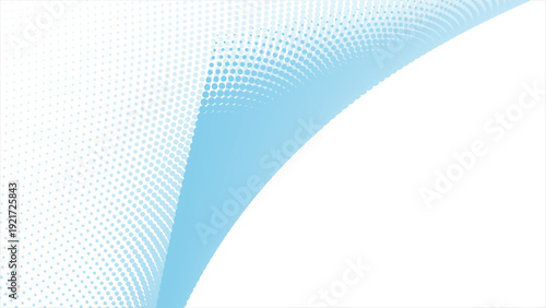 Elegant light blue halftone dots gradient background for modern designs