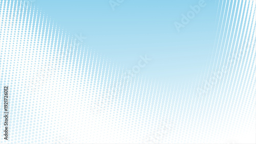 Elegant light blue halftone dots gradient background for modern designs