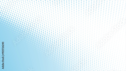 Elegant light blue halftone dots gradient background for modern designs