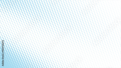 Elegant light blue halftone dots gradient background for modern designs