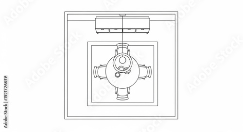 Mechanical Drawing of Mechanical Device.