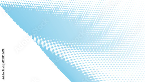 Elegant light blue halftone dots gradient background for modern designs
