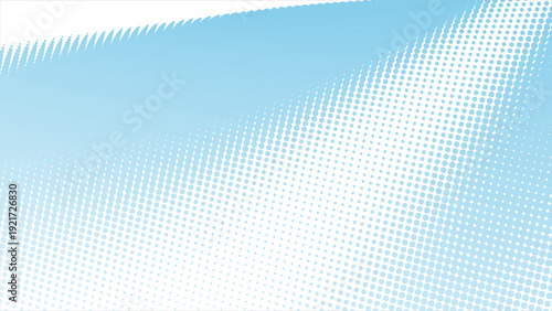 Elegant light blue halftone dots gradient background for modern designs