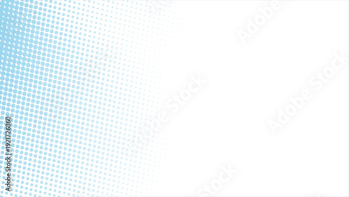 Elegant light blue halftone dots gradient background for modern designs