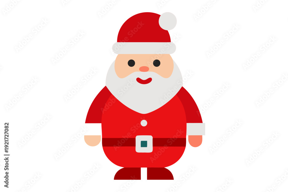 Obraz premium Christmas Santa Clothing Vactor White Background