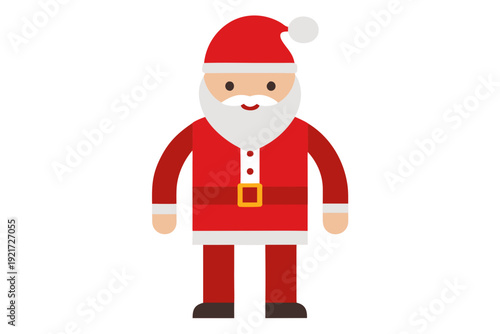 Christmas Santa Clothing Vactor White Background