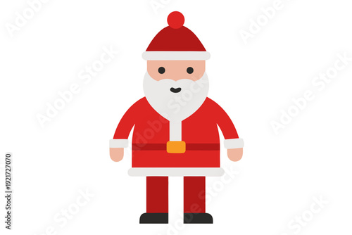 Christmas Santa Clothing Vactor White Background