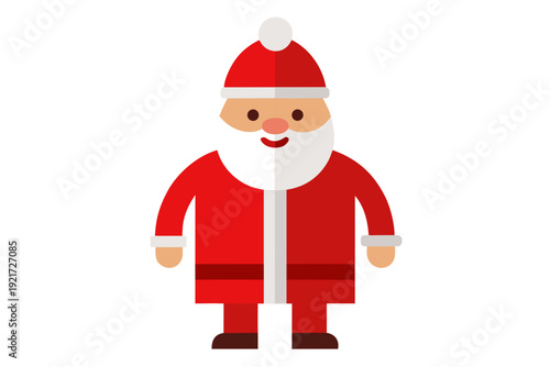 Christmas Santa Clothing Vactor White Background
