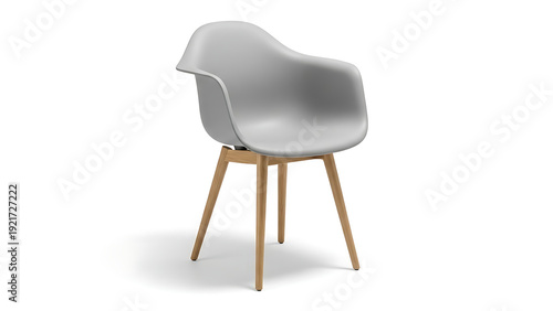 black chair isolated on white