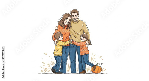 Man and Woman Standing Together.