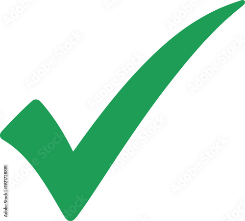 Free Download A large green check mark symbol on a white background - GFXLoad