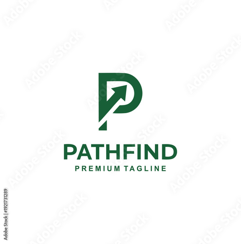 Green letter P logo combined with a rising arrow.