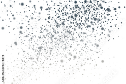 Dense Spray of Fine Particles in White Space.