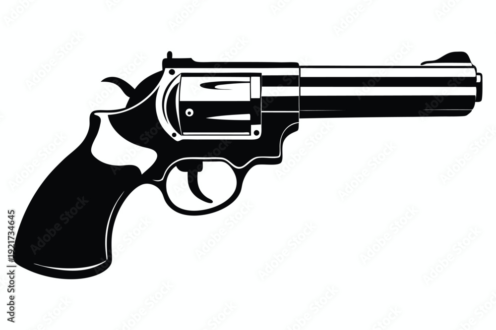 custom made wallpaper toronto digitalruger gp100 silhouette line art vector illustration