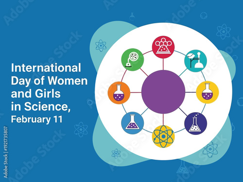 International day of women and girls in science february 11 graphic