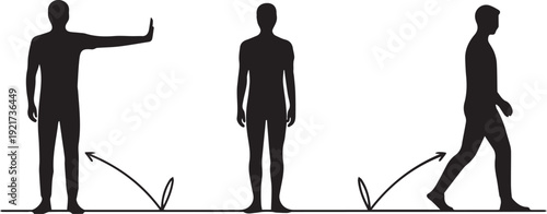 Gratitude Practice Silhouette Vector Illustration – Positive Mindset, Emotional Healing, Mental Wellness Awareness Graphic