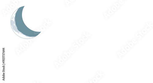 Ramadan night sky with crescent moon and stars shining brightly