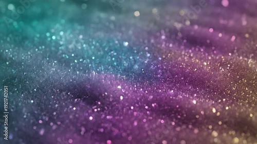 Ethereal Light Flow Focus on the seamless, liquid-like transition of glowing colors across a finely textured surface, emphasizing the dreamlike quality.