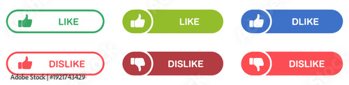 like dislike icon buttons