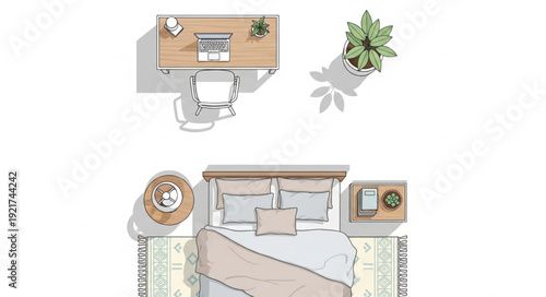 Modern Apartment Floor Plan Design.