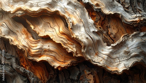 Wallpaper Mural Close-up view of layered rock formations with earthy tones and textured surfaces, captured from a low angle, highlighting natural patterns Torontodigital.ca