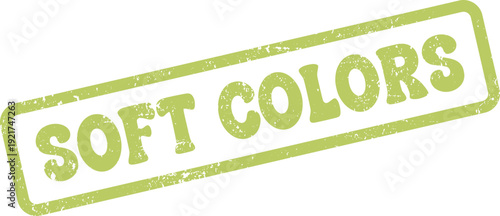 Soft Colors green grunge textured rubber stamp for gentle and aesthetic palettes