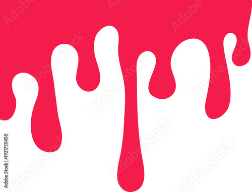 Red Paint Dripping Vector Background