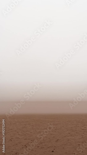 Desert Flats Under Dust Haze