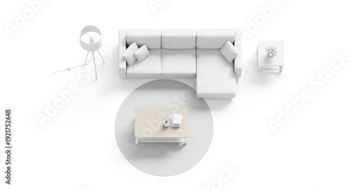 Modern Living Room Furniture Arrangement.