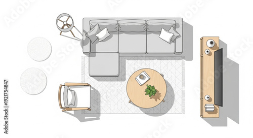 Modern Kitchen Interior Design Layout.