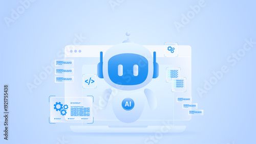 AI workflow automation artificial intelligence. ai agent assistant workflow diagram dashboard machine learning with processing system, task and automation system.