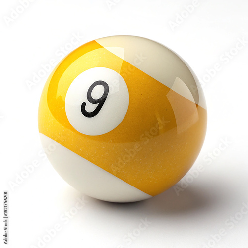 pool ball isolated on white	
