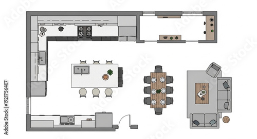 Modern Office Floor Plan Design.