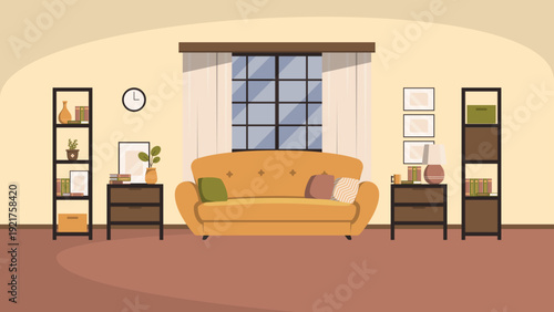 Flat Design Livingroom