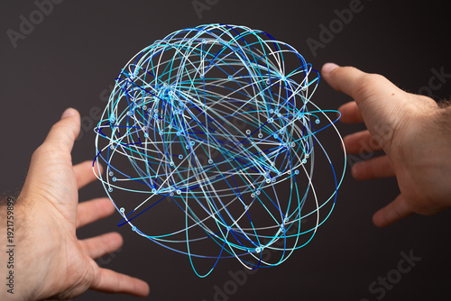 Abstract image showing hand...