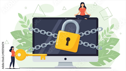 Digital Detox Concept – Set of People Spending Time Without Devices.