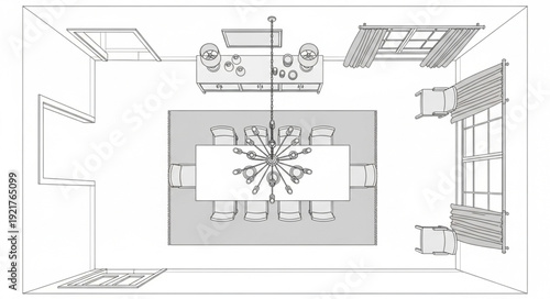 Office Floor Plan Design Blueprint.