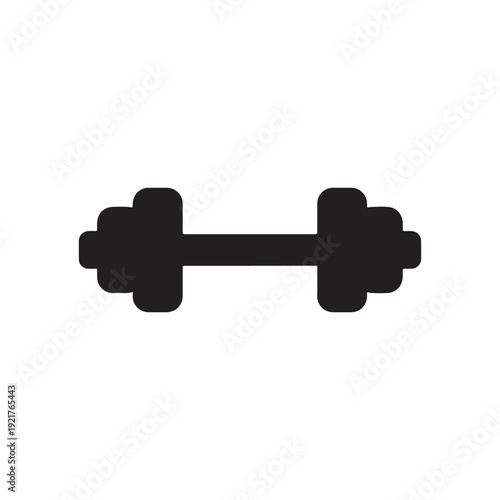 Dumbbell silhouette vector illustration