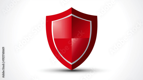 Free Download Stop bullying red shield sign symbol vector illustration graphic icon isolated on white background for school safety awareness campaign design element, with copy space - GFXLoad