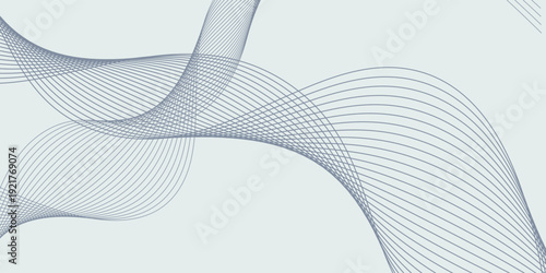 Minimalist wall art with dynamic lines in shades of light blue and bluish gray. very nice. modern