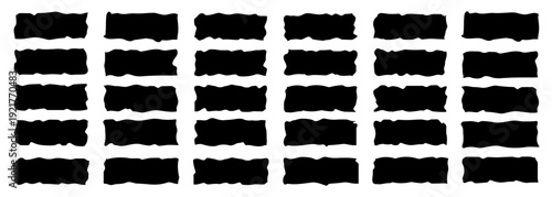 Frame and organic curvy wavy shape with a playful doodle for rectangle, square, or box designs. An abstract vector drawn with an irregular hand, featuring a smooth background bubble.