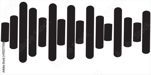 Sound wave pattern graphic